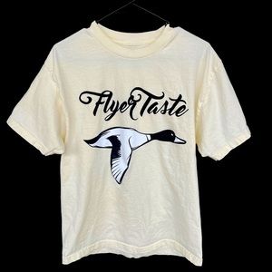 Million Dolla Motive Flyer Taste Streetwear Pale Yellow Graphic T-shirt Size L